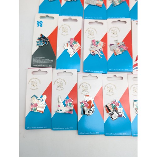 404 - (41) London 2012 Paralympic Games Carded Pin badges, Opening Ceremony, Closing Ceremony, Limited Edi... 