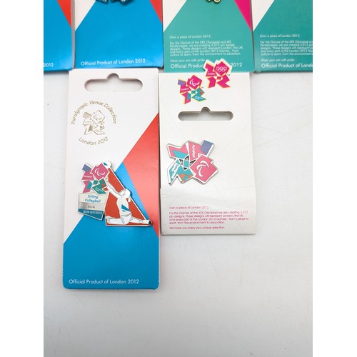 404 - (41) London 2012 Paralympic Games Carded Pin badges, Opening Ceremony, Closing Ceremony, Limited Edi... 