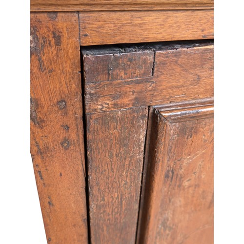 17 - I8th Century Italian Walnut and Inlaid Corner Cupboard, Enclosed by a Panelled Door