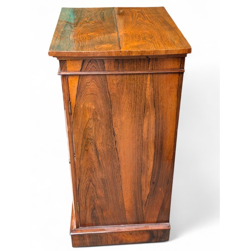 20 - Victorian Rosewood Wellington Chest Over 5 Graduated Drawers Raised On Plinth Base 57x93x46cm