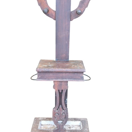 30 - Victorian Mahogany Tree Shaped Hall Stand - 190cm