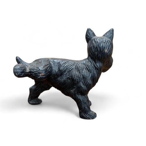 42 - Cast Iron Scottie Dog Cocking Its Leg Door Stop