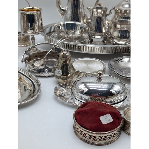 91 - Good Group Vintage Plated Ware Including; T.B.B, Wilcox, Falstar Etc