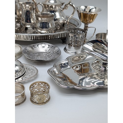 91 - Good Group Vintage Plated Ware Including; T.B.B, Wilcox, Falstar Etc