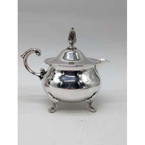 92 - Group (3) Vintage Silver Plated Tea / Coffee Pot / Sugar Bowl Good Order