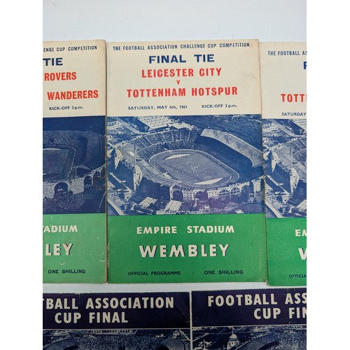 219 - FA Cup Final Tie - Final Programmes - 1960/61/62 Good Condition