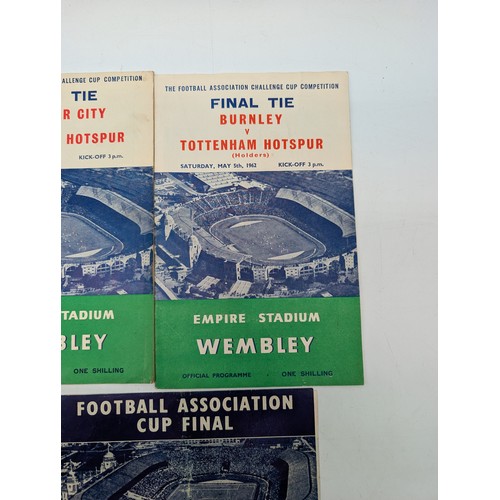 219 - FA Cup Final Tie - Final Programmes - 1960/61/62 Good Condition