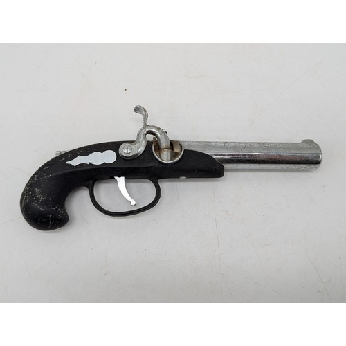 259 - Vintage Metal Flintlock Style Petrol Lighter - 7