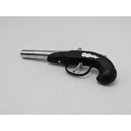 259 - Vintage Metal Flintlock Style Petrol Lighter - 7