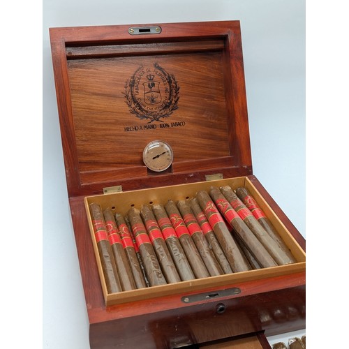 263 - Box (43) Tabaqueria De Filipinas Corona Cigars Housed Within Personalised Humidor