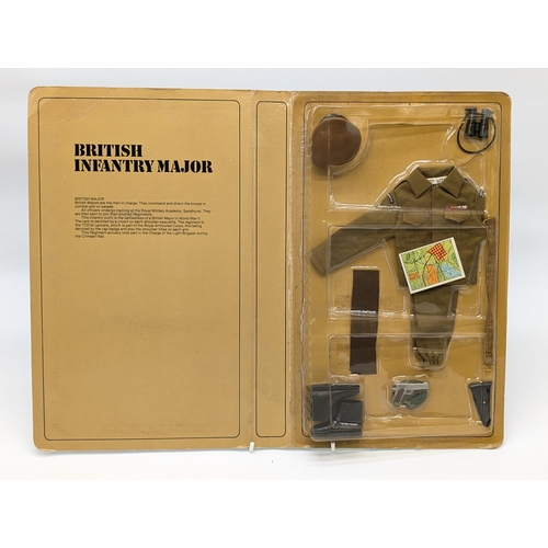 290 - Palitoy vintage Action Man The Officers British Infantry Major carded outfit Cat No.34351, within Ex... 