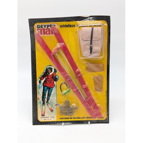 293 - Group 3 Vintage Action Man / Geyper Man Sealed & Carded Accessory Packs to Include Policia Montada D... 