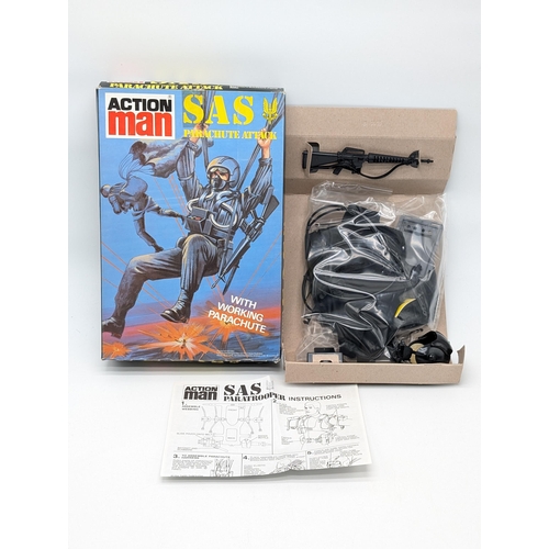 296 - Palitoy Vintage Action Man 983-84 SAS Parachute Attack, Good, Complete, within Good packaging, Seale... 