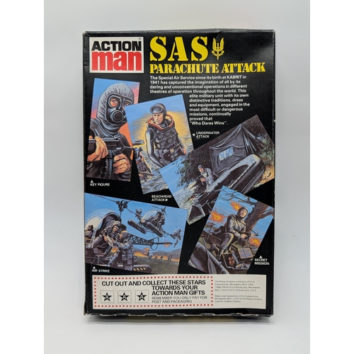 296 - Palitoy Vintage Action Man 983-84 SAS Parachute Attack, Good, Complete, within Good packaging, Seale... 