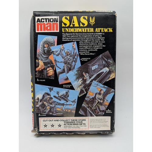 297 - Palitoy Action Man vintage SAS Underwater Attack set, Mint UNUSED complete, within Good Plus opened ... 