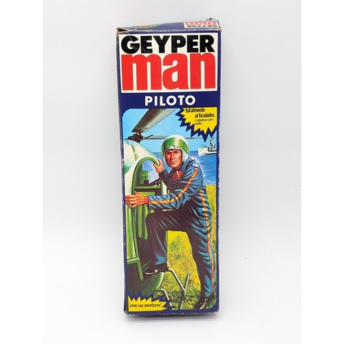 301 - Boxed Vintage Geyper Man / Action Palitoy Pilot Box Fair - Good Appears Incomplete