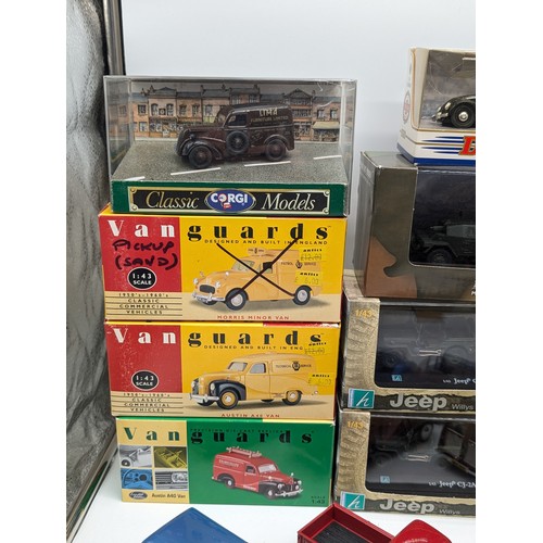 404 - Diecast Group, Including Vanguards, Dinky, Corgi Etc. Panel Vans, Beetles Plus More. Good Order