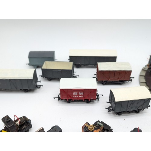 406 - Model Train Interest, Group AF Wagons Etc Plus, 5 Motors (Untested) Turntable Etc