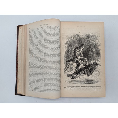 413 - Antiquarian Books, J Fenimore Cooper 1873 Leather Stocking Tales I.II.III.IV.V Presented in A well L... 