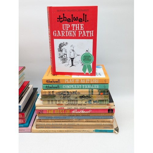 437 - Cartoon Bundle - Thelwell - Heath Robinson - Brockbank - Emett - Good Vintage Bundle - First Edition... 