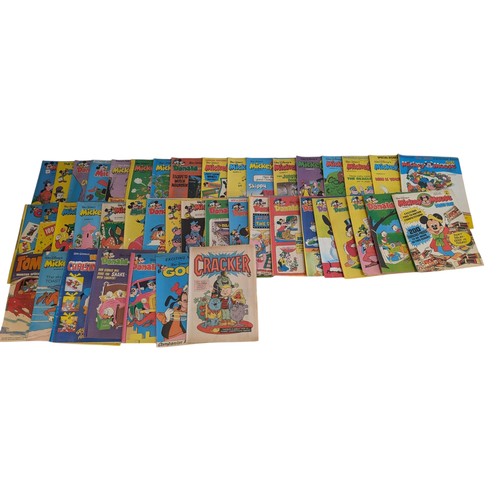 441 - Good Quantity 1970s Disney, Mickey Mouse, Pluto Comics - Plus Group of TV Comics Magazines