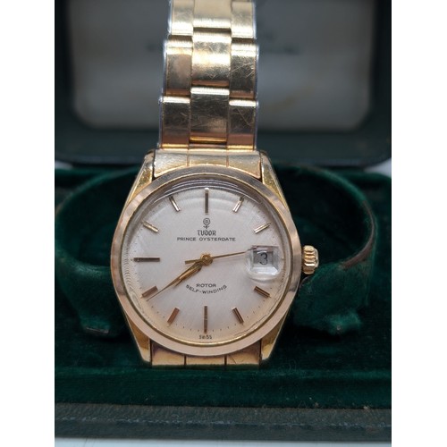 467 - 1960s Tudor Rolex Prince Oysterdate Wristwatch, With Original Papers, Guarantee & Box. Serial Dated ... 