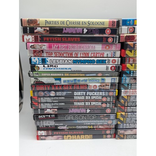 500 - Large Group Adult DVD's Videos Etc Qty 46