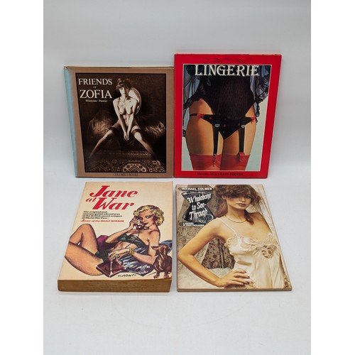 516 - Group (4) Adult / Glamour Books / Magazines, Lingerie, Zofia Etc