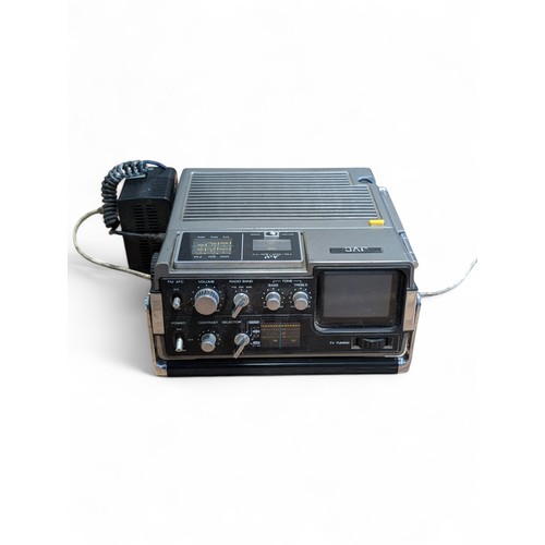 167 - JVC Portable Analogue Television Plus Grundig Satellit 2100 Multi Band Radio Appear in Good Order