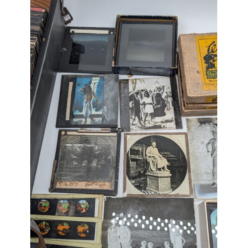 165 - Large Group Lantern Slides, Glass Photographs, Local Interest, Religious Etc