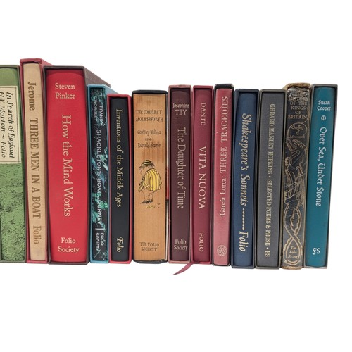 451 - Group (18) Good Folio Society Books With Slip Cases; Shakespeare's Sonnets, Inventions of the Middle... 