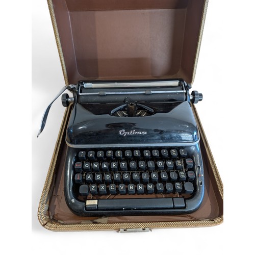 203 - An Excellent Condition Cased With Accessories and Manual Optima Elite Vintage Typewriter Original Lo... 