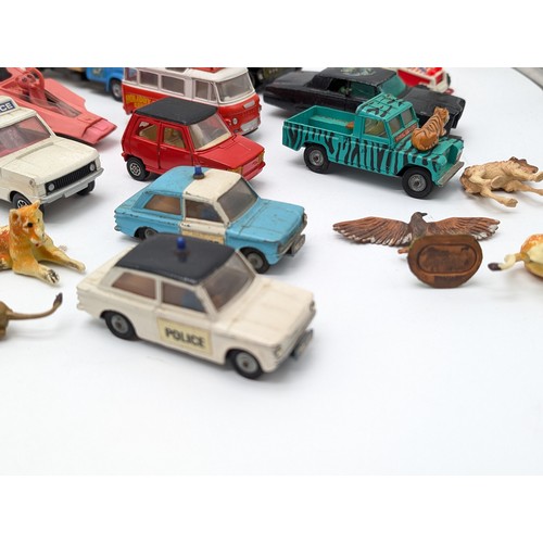 387 - Very Good Corgi / Dinky Vintage Bundle, Playworn vehicles / Sets including complete Daktari Gift set... 