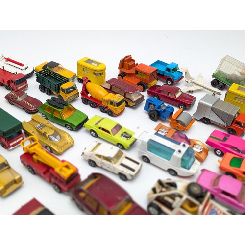 388 - Large Group Vintage Play worn Diecast Vehicles, Corgi, Dinkey, Lesney, Matchbox All Sorts Here.