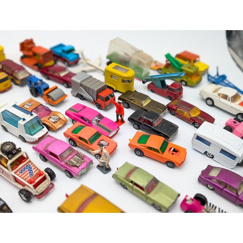 388 - Large Group Vintage Play worn Diecast Vehicles, Corgi, Dinkey, Lesney, Matchbox All Sorts Here.