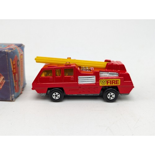 380 - 1970s Matchbox, No 22 - Blaze Buster & No 49 Crane Truck - Both Mint. Boxes VF