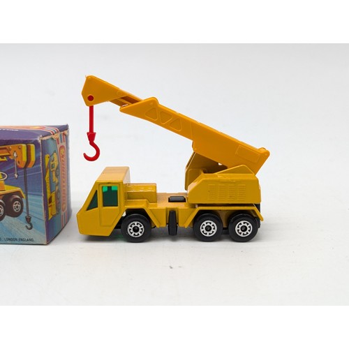 380 - 1970s Matchbox, No 22 - Blaze Buster & No 49 Crane Truck - Both Mint. Boxes VF