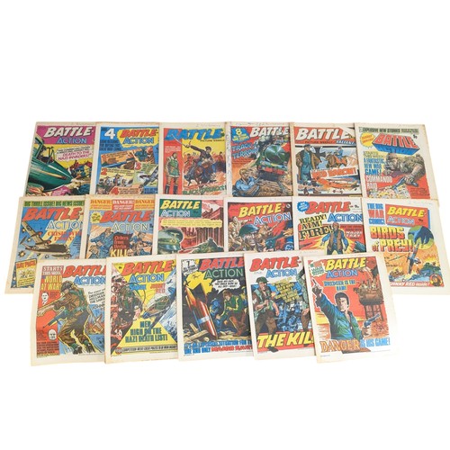 346 - #Note Multiple Photos# Large Group 1977-1981 Battle Action Comics, Most With Pencil Annotated Upper ... 