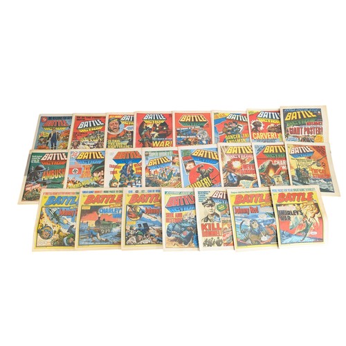 346 - #Note Multiple Photos# Large Group 1977-1981 Battle Action Comics, Most With Pencil Annotated Upper ... 