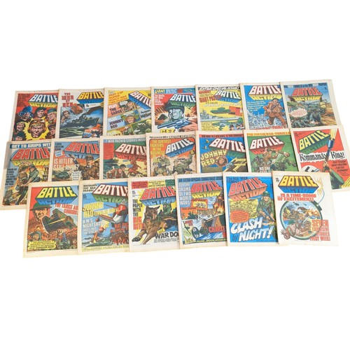 346 - #Note Multiple Photos# Large Group 1977-1981 Battle Action Comics, Most With Pencil Annotated Upper ... 