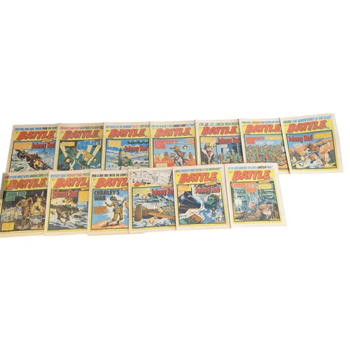 346 - #Note Multiple Photos# Large Group 1977-1981 Battle Action Comics, Most With Pencil Annotated Upper ... 