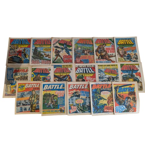 346 - #Note Multiple Photos# Large Group 1977-1981 Battle Action Comics, Most With Pencil Annotated Upper ... 