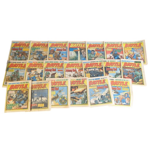 346 - #Note Multiple Photos# Large Group 1977-1981 Battle Action Comics, Most With Pencil Annotated Upper ... 