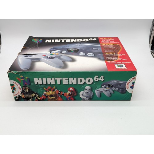 347 - Excellent Boxed With All Internal Packaging Nintendo 64 Games Console With All Cables, Instructions ... 