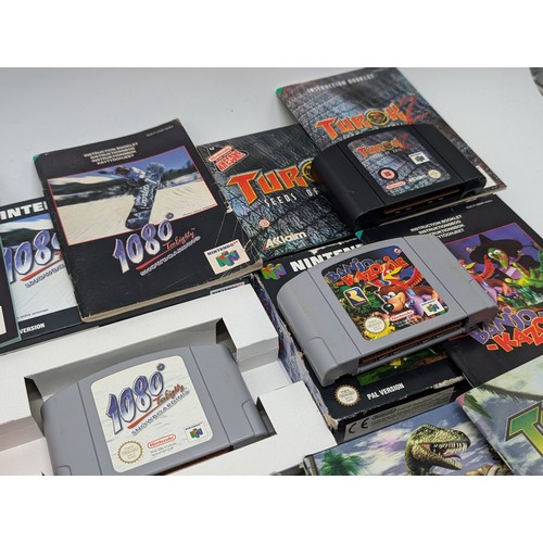 348 - Excellent Group (11) Nintendo 64 N64 Games -Complete With Manuals and Inner Packaging. Overall Box C... 