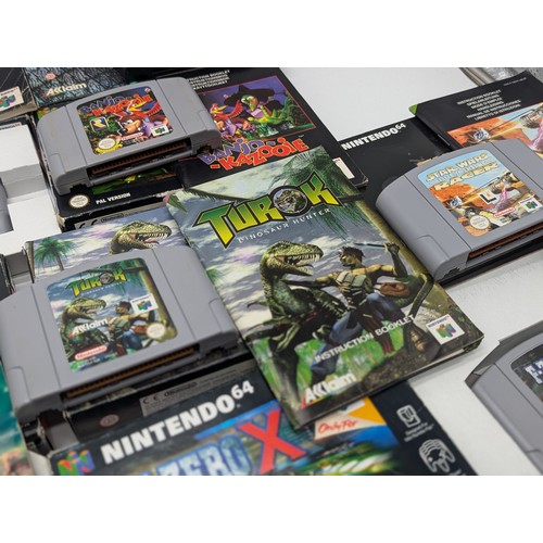 348 - Excellent Group (11) Nintendo 64 N64 Games -Complete With Manuals and Inner Packaging. Overall Box C... 