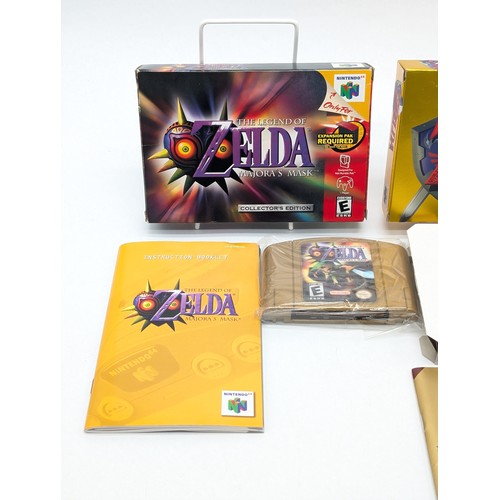 352 - Excellent N64 Zelda Pair - Ocarina of Time & Majoras Mask Both Scarce Collectors Editions. Both CIB,... 