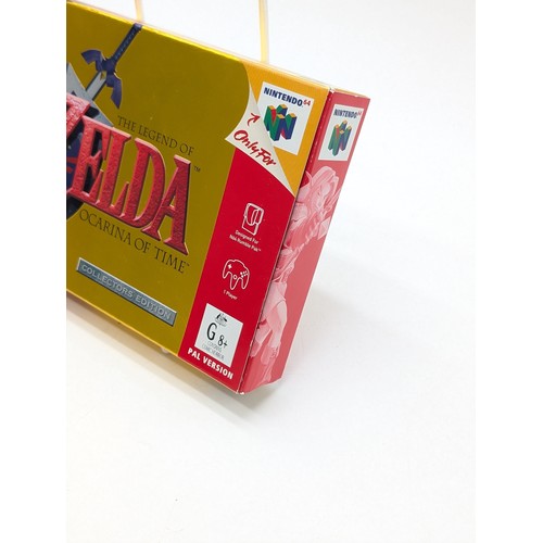 352 - Excellent N64 Zelda Pair - Ocarina of Time & Majoras Mask Both Scarce Collectors Editions. Both CIB,... 