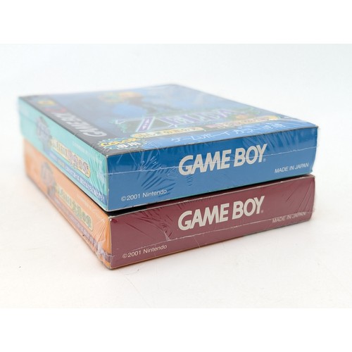 355 - Nintendo Gameboy Color - NSTC-J Cellophane Wrapped Zelda Games, Near Mint. Scarce Pair