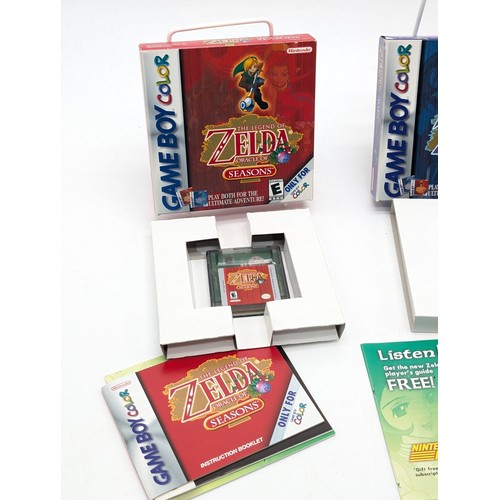 356 - Gameboy Color Zelda Bundle - Oracle of Ages - Oracle of Seasons - Links awakening DX - Typical Box W... 